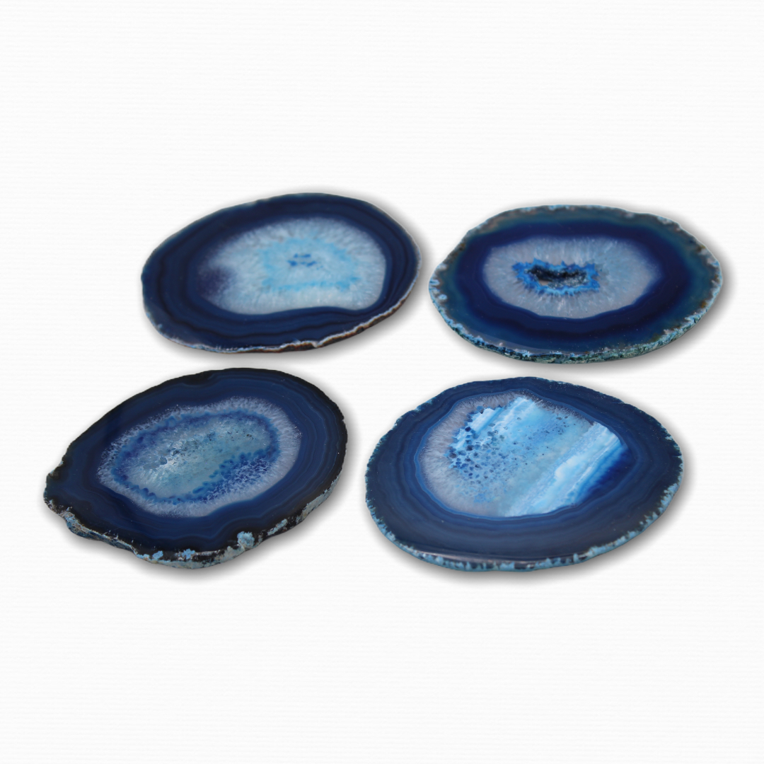 Agate 4 piece Coaster Set - For the Love of Natural Living, LLC