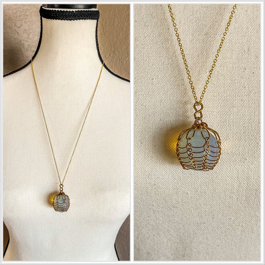 Breakthrough Opalite Viking Weave Sphere - For the Love of Natural Living, LLC 