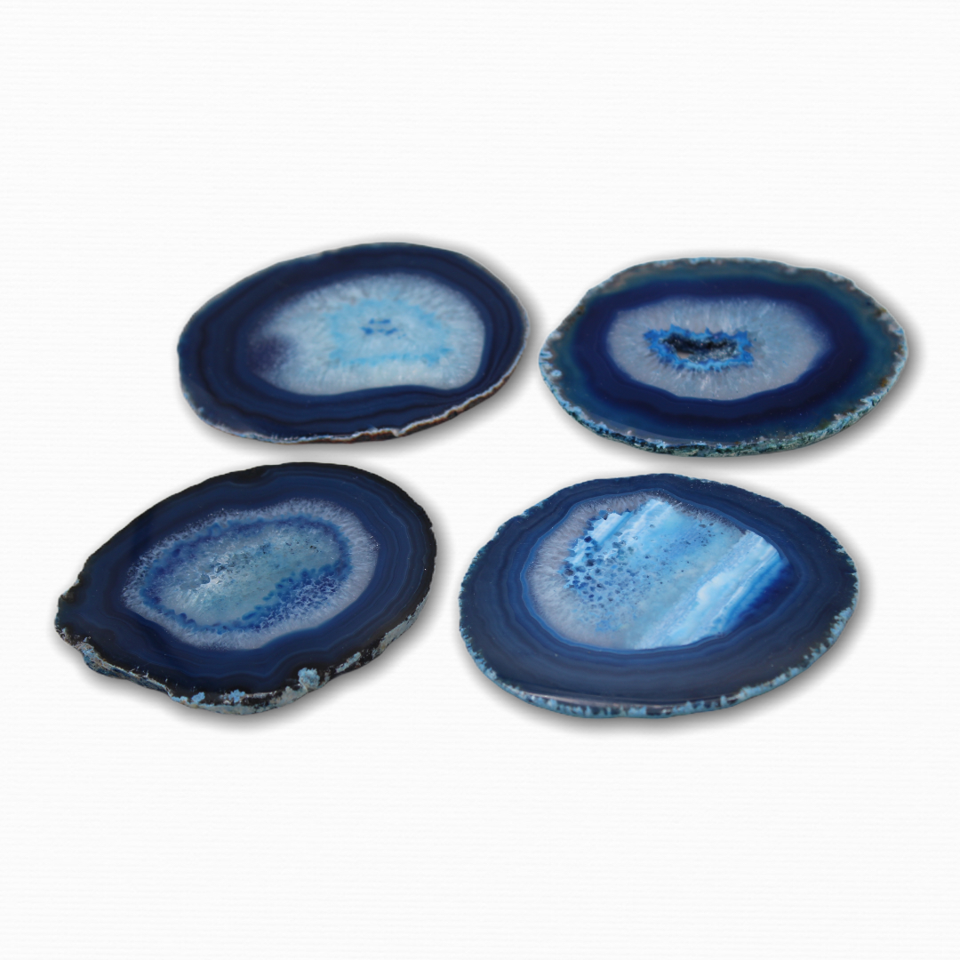 Agate 4 piece Coaster Set - For the Love of Natural Living, LLC 