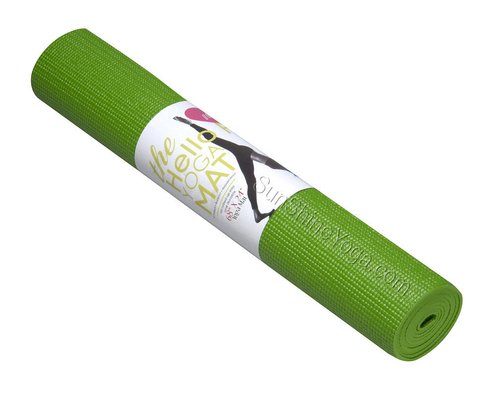 The Hello Fit standard Yoga Mat (68" X 24" X 1/8") - For the Love of Natural Living, LLC 